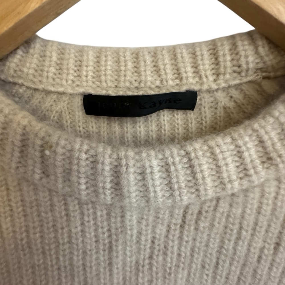 Jenni Kayne Beige Fisherman’s Sweater - Picture 3 of 4